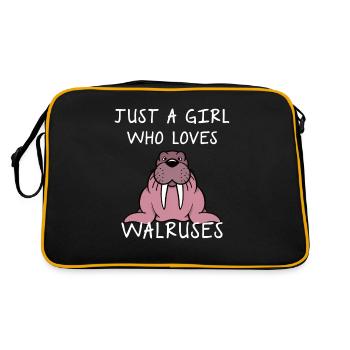 Lion de mer de baleines phoques mer cadeau - Sac Retro - noir/or - Dos