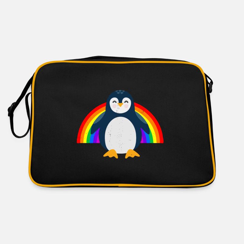 Gay Pride Geschenk - Retro Tasche - Schwarz/Gold