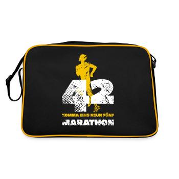 marathon - Retro Bag - black/gold - Back