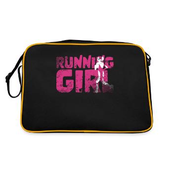 Runner running girl - Retro Bag - black/gold - Back