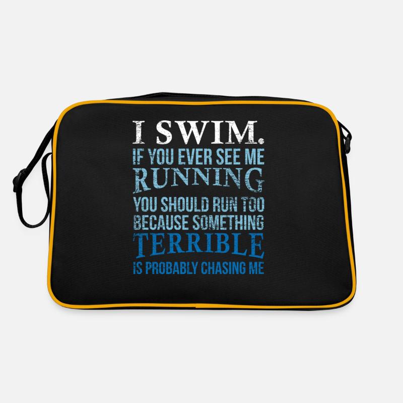 Schwimmen Retro Tasche
