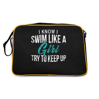 swimmer - Retro Bag - black/gold - Back