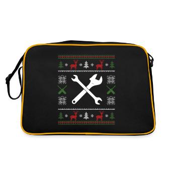 Christmas Gift Best Mechanic Gift - Retro Bag - black/gold - Back