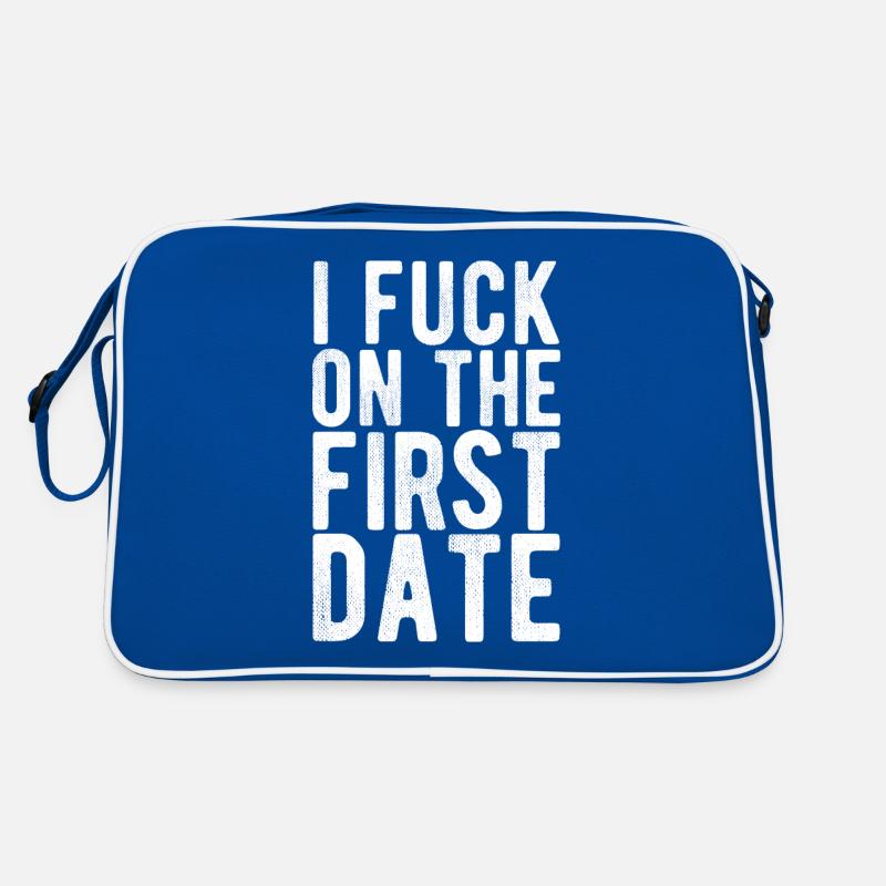 Cheeky humor for the first date statement Retro Bag