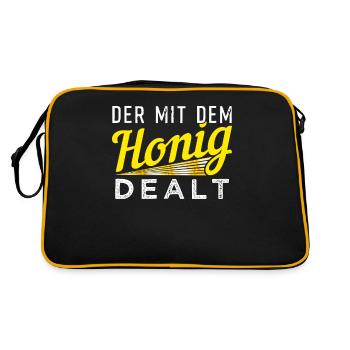 The one dealing with the honey - Retro Bag - black/gold - Back