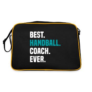 Meilleur entraîneur de handball - Sac Retro - noir/or - Dos