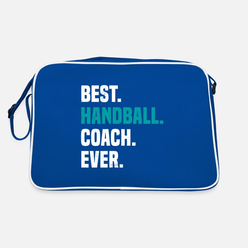 Bester Handball Trainer Lustig Spruch Geschenk Retro Tasche