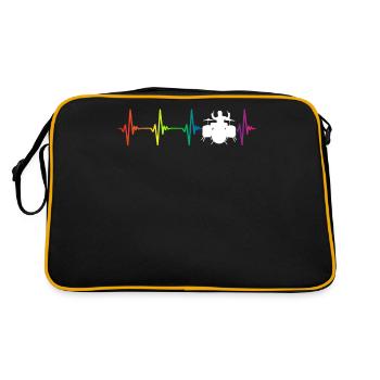 Battements de coeur Rainbow - Sac Retro - noir/or - Dos