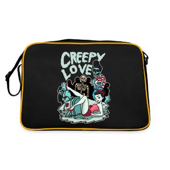 Creepy Love I Gift pour les fans d'horreur et de rock - Sac Retro - noir/or - Dos
