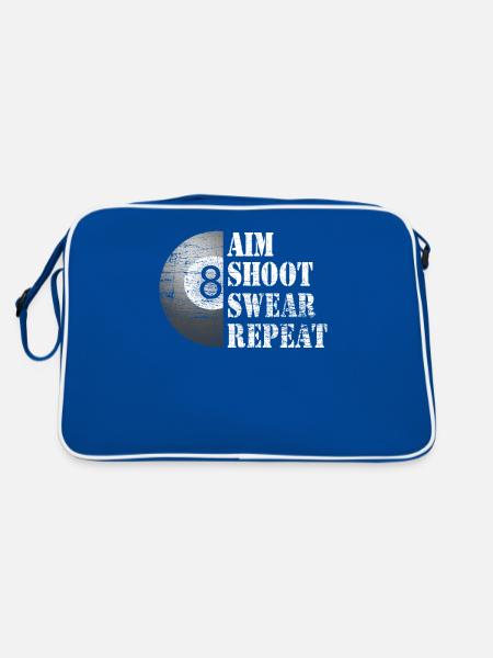 billiards - Retro Bag - blue/white - Back
