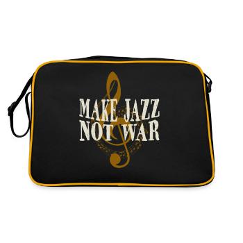Jazz - Retro Tasche - Schwarz/Gold - Hinten