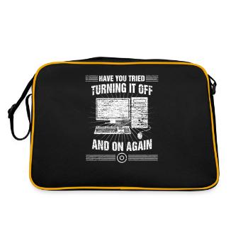 computer - Retro Bag - black/gold - Back