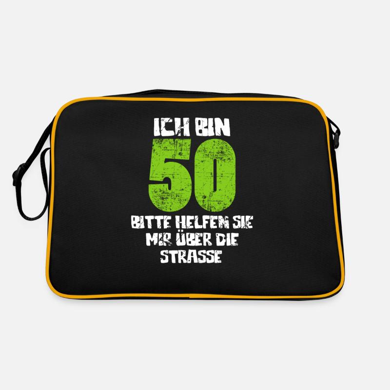 50. Geburtstag Runder Geburtstag Retro Tasche