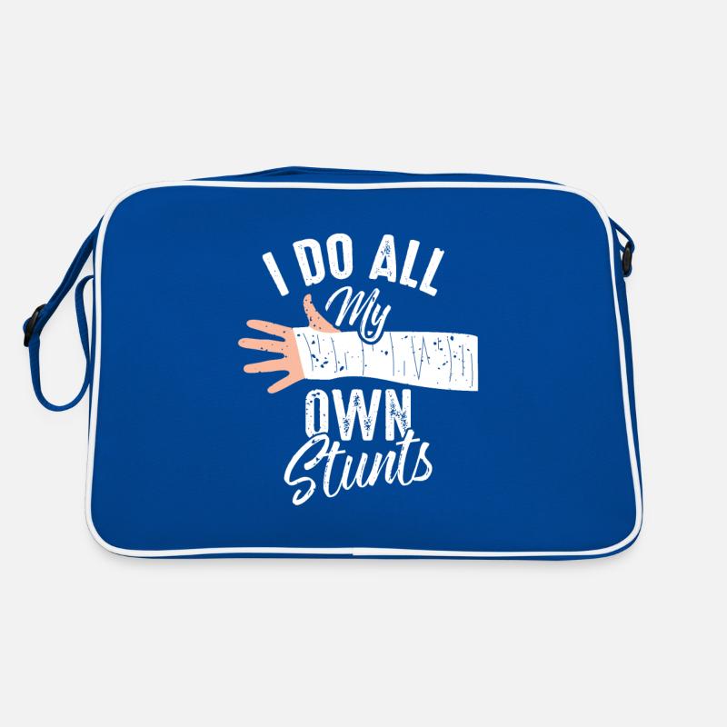 Stunt broken arm bone stuntman Retro Bag