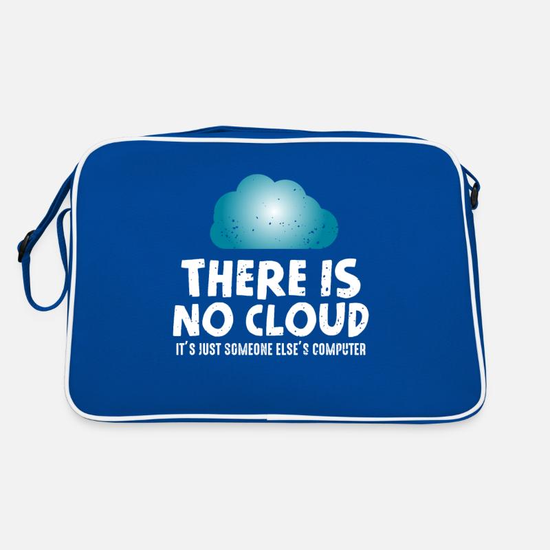 Keine Cloud Computer Humor Programmierer Retro Tasche
