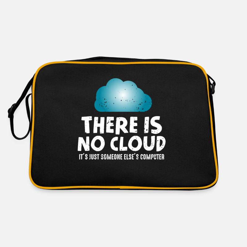 Keine Cloud Computer Humor Programmierer Retro Tasche