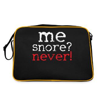 snoring - Retro Bag - black/gold - Back