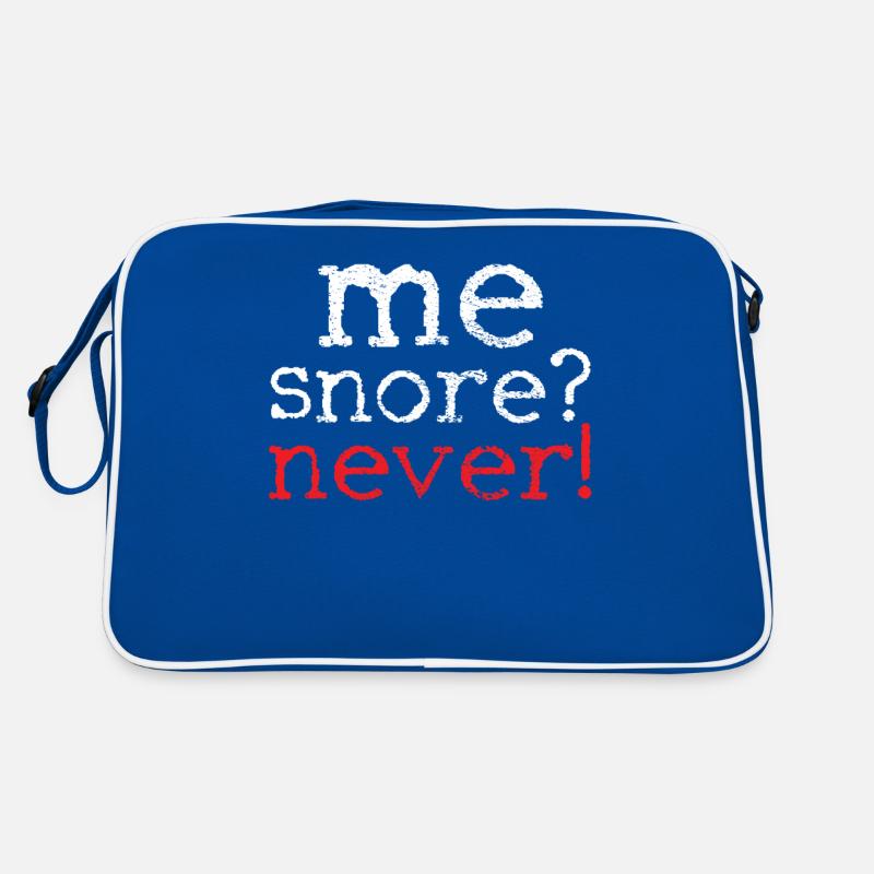 Schnarchen Retro Tasche
