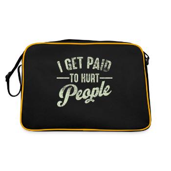 Physiotherapist - Retro Bag - black/gold - Back