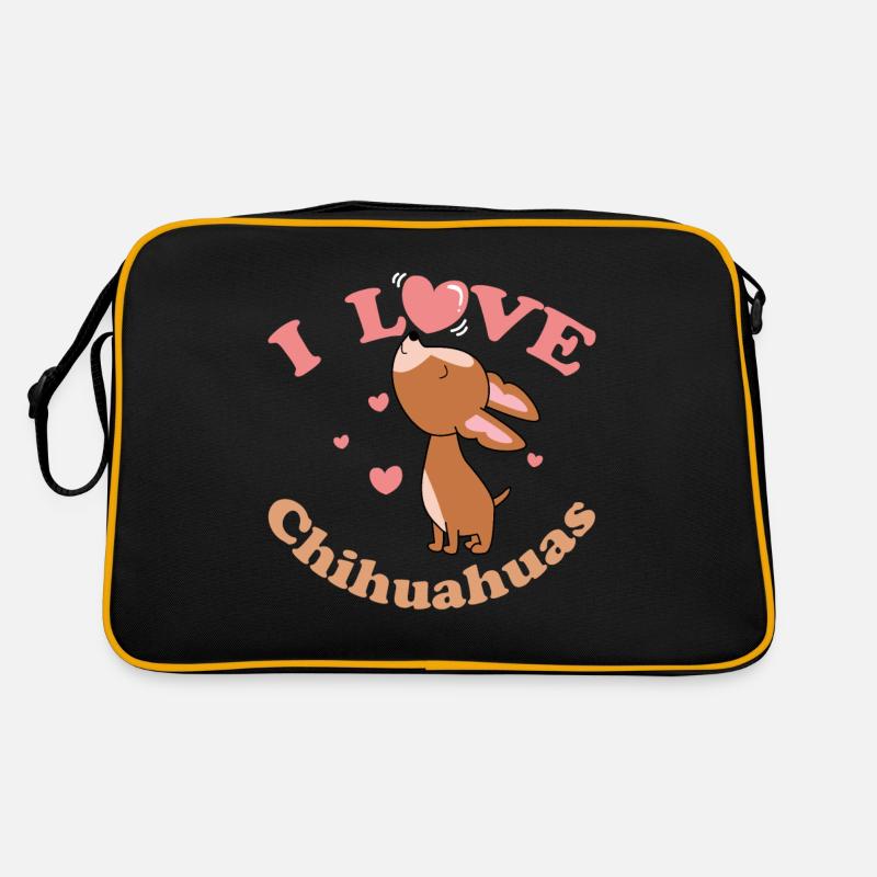 Chihuahua - Sac Retro - noir/or