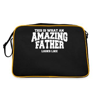 C'est à quoi ressemble un père étonnant - Sac Retro - noir/or - Dos