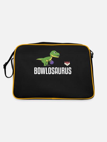 Bowling dinosaure bowler drike dino - Sac Retro - noir/or - Dos
