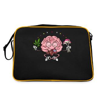 Brain Psychedelic Trip - Retro Bag - black/gold - Back