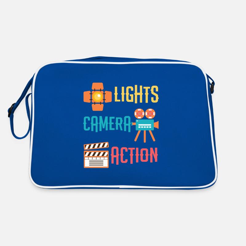 Cool Lights Camera Action Movie or Directors gift Retro Bag