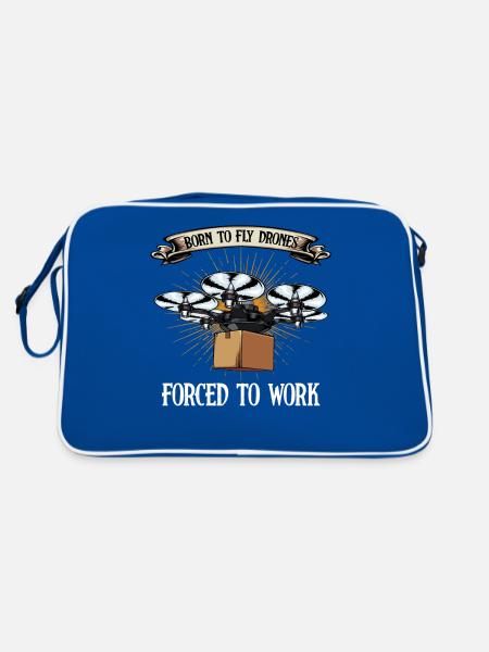 drones - Sac Retro - bleu/blanc - Dos