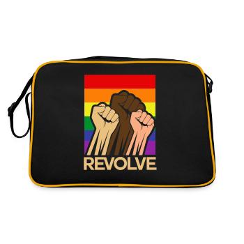 Révolution lève ton poing - Sac Retro - noir/or - Dos