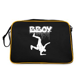 Breakdance Bboying Gift I Breakdancing - Retro Bag - black/gold - Back