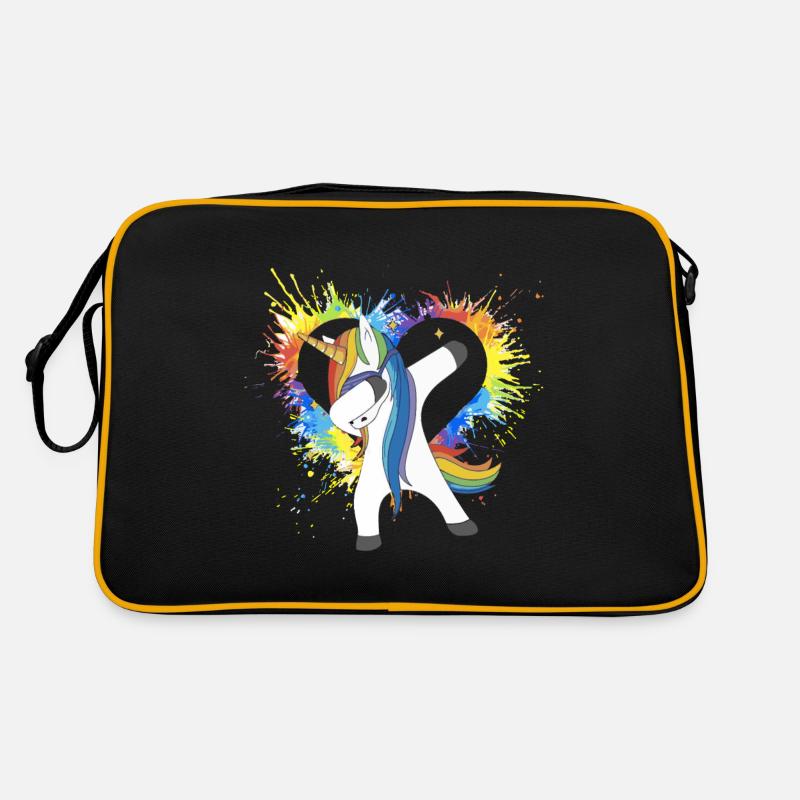 Gay Pride Gift - Retro Bag - black/gold