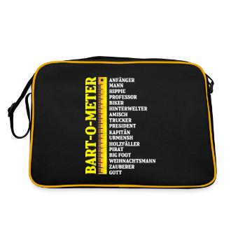 Barbe ou mètre - Sac Retro - noir/or - Dos