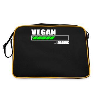 Vegan Loading Bar - Retro Bag - black/gold - Back