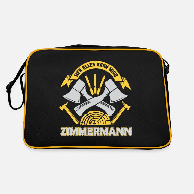 Wer Alles Kann Wird Zimmermann Retro Tasche