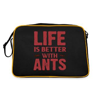 ants - Retro Bag - black/gold - Back