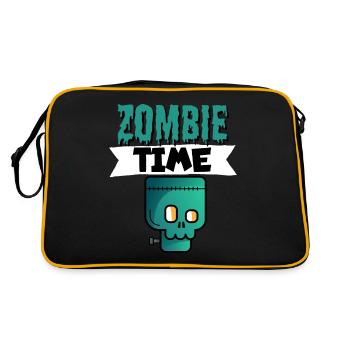 Zombie time - Retro Bag - black/gold - Back