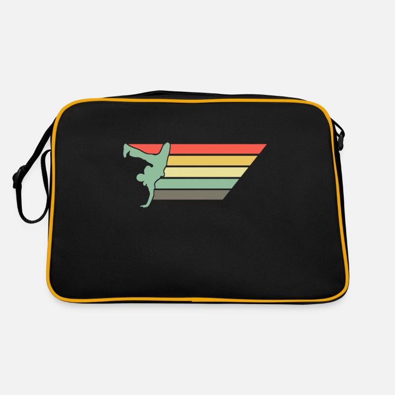 Rétro Breakdance Bboying Gift I Breakdance - Sac Retro - noir/or