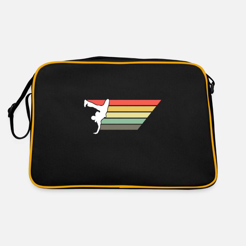 Rétro Breakdance Bboying Gift I Breakdance - Sac Retro - noir/or