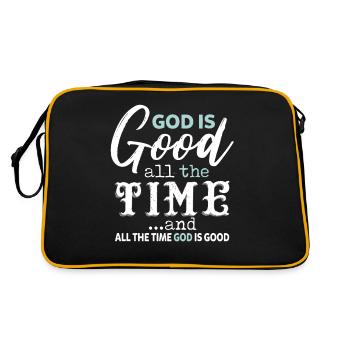 God Is Good All The Time God Is Good - Retro Bag - black/gold - Back