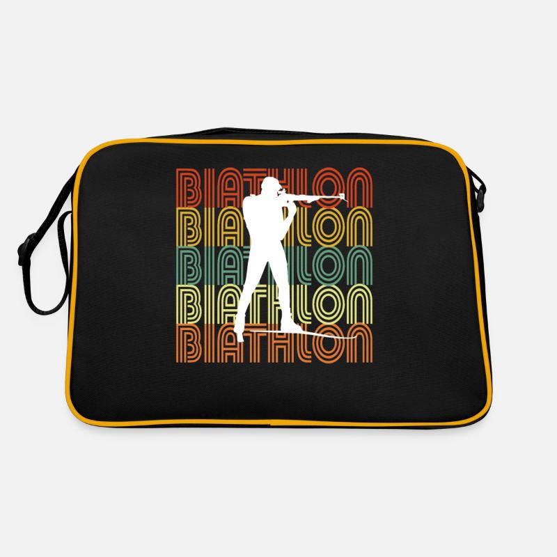 BIATHLON - Retro Tasche - Schwarz/Gold