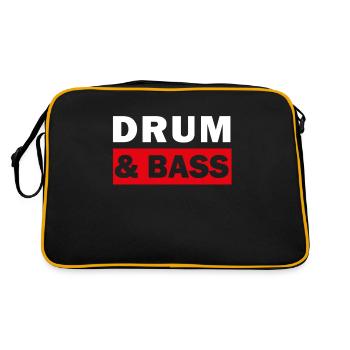 Drum And Bass - Sac Retro - noir/or - Dos
