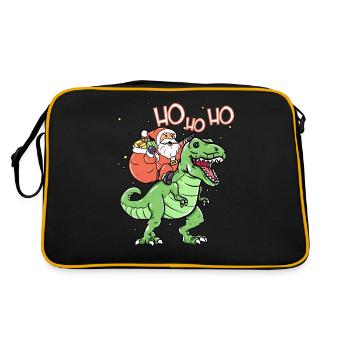 Santa Noël Dino Xmas Santa Claus - Sac Retro - noir/or - Dos