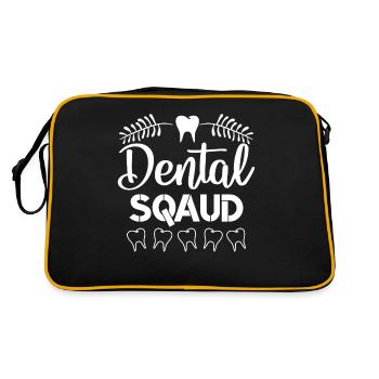Troop Dentistry - Dentist - Tooth - Teeth - Retro Bag - black/gold - Back
