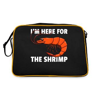 Crevette Crevette Crabe Poisson Drôle - Sac Retro - noir/or - Dos