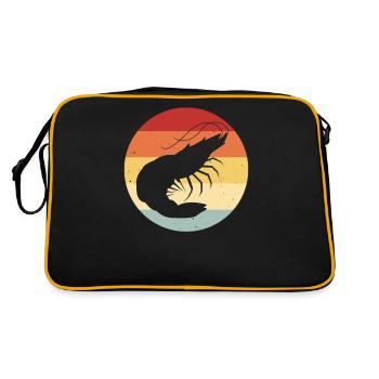 Crevette Crevette Crabe Poisson Drôle - Sac Retro - noir/or - Dos