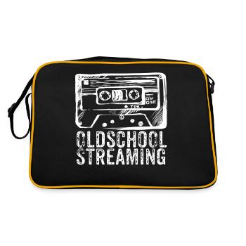 90s Oldschool Streaming - Retro Bag - black/gold - Back