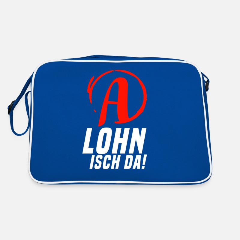 Lohn Isch Da Arbeitsamt Comedy Konto Geld Retro Tasche