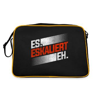 ES ESKALIERT EH - Retro Tasche - Schwarz/Gold - Hinten