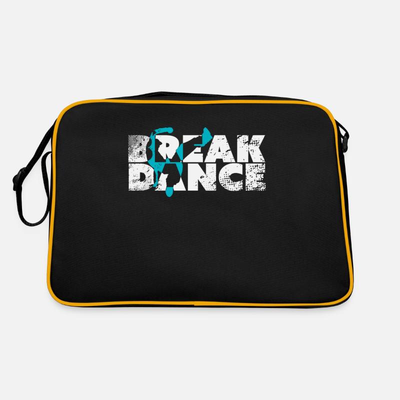 Breakdance - Retro Tasche - Schwarz/Gold